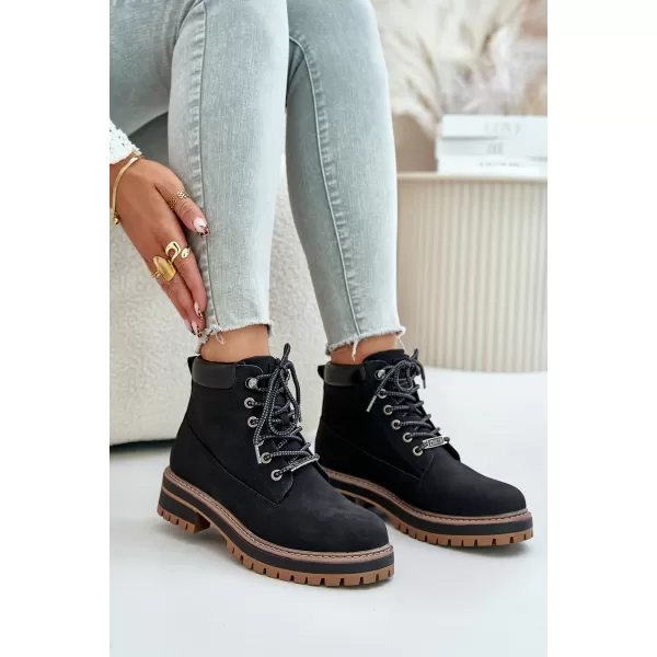  Dámske členkové topánky BIG STAR SHOES OO274A290 BLACK 