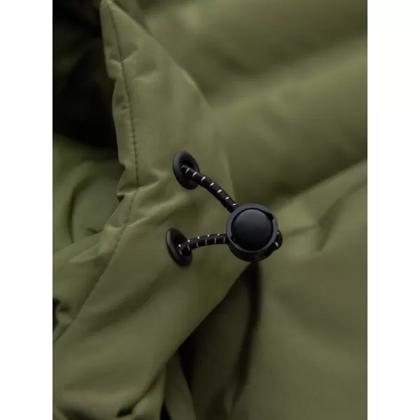  Pánska zimná prešívaná bunda OMBRE OM-JAHP-0305 OLIVE 