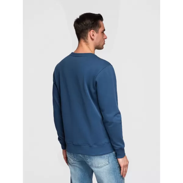  Pánska mikina OMBRE OM-SSBN-0271 NAVY BLUE 