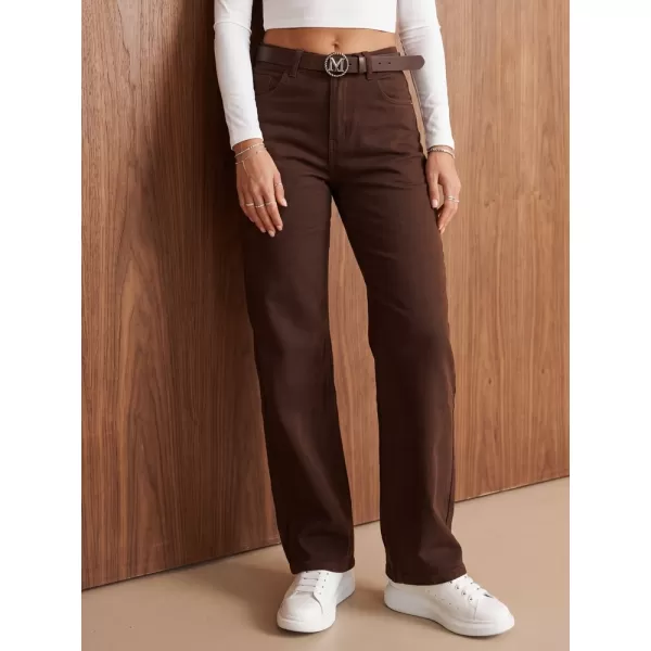  Dámske džínsy DSTREET 1 UY3270 HNEDÁ 