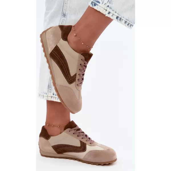  Dámske tenisky ZAZOO N1400/ BROWN 