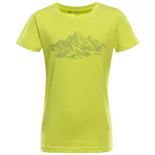  Detské tričko ALPINE PRO ECOMO 4 SULPHUR SPRING VARIANT PA 