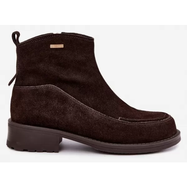  Dámske členkové topánky BIG STAR SHOES UU274602 BROWN/BEIGE SHADOWS 