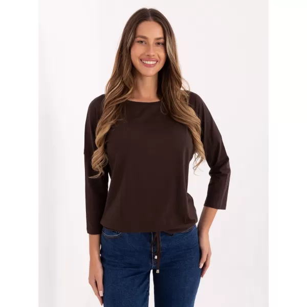  Dámska blúzka BASIC FEEL GOOD RV-BZ-4691.40P DARK BROWN 