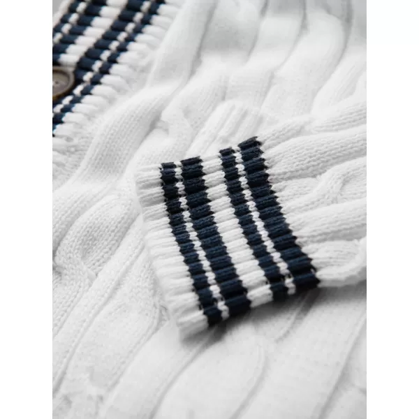  Pánsky kardigan OMBRE OM-SWCD-0196 WHITE 