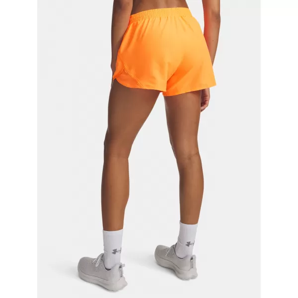  Dámske kraťasy UNDER ARMOUR FLY BY 3 SHORTS 1382438-824 ORANŽOVÁ 