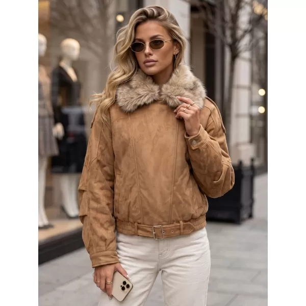  Dámska bunda DSTREET TY5702 KARAMELOVÁ 