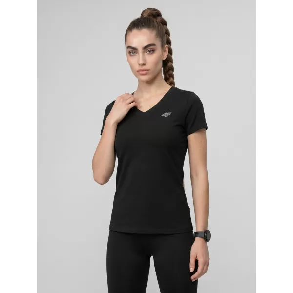  Dámske tričko 4F WMM00TTSHF3307 DEEP BLACK 