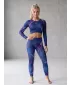 Dámske dlhé legíny premium (nové veľkosti) ALTISPORT VOJ/ALW082LEG05 TMAVO MODRÁ