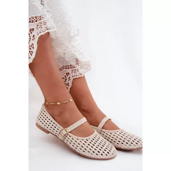  Dámske baleríny BOTO ZA76 BEIGE 