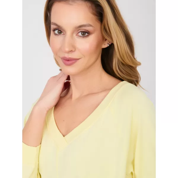 Dámske šaty BASIC FEEL GOOD RV-SK-7203.35P BRIGHT YELLOW 