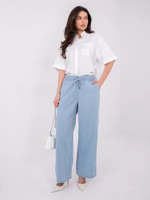 Dámske nohavice SUBLEVEL D80038BB62627L220 LIGHT BLUE