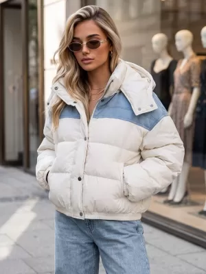Dámska bunda DSTREET TY6086 ECRU