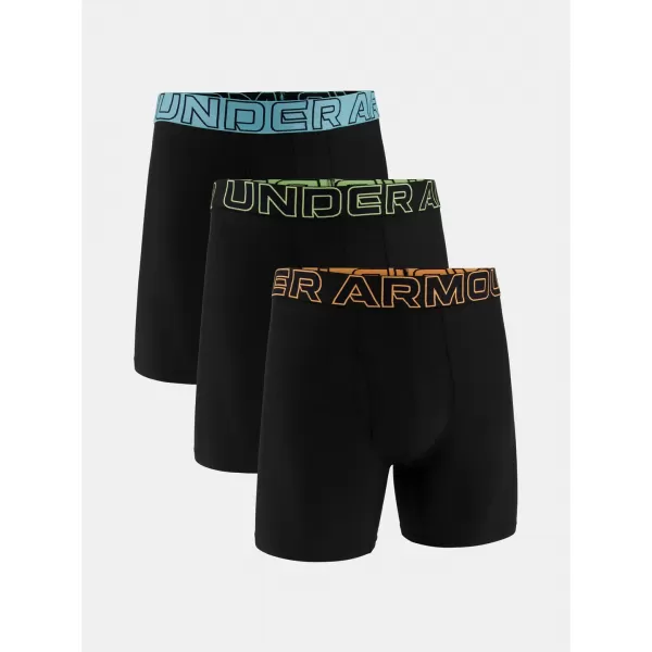  Pánske boxerky UNDER ARMOUR UA PERFORMANCE TECH - SOLID 6 - 3PK ČIERNA 