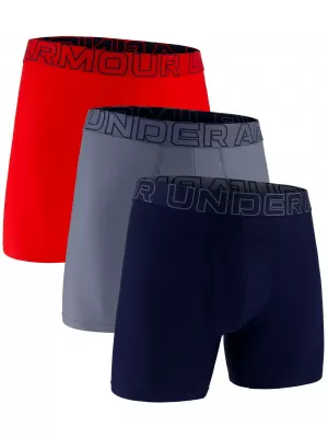 Pánske boxerky UNDER ARMOUR UA PERFORMANCE TECH MESH - SOLID 6 -3PK 1383884-600 ČERVENÁ