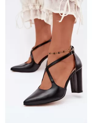 Dámske lodičky ZAZOO 1053 BLACK