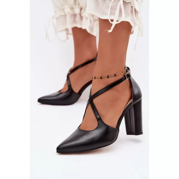  Dámske lodičky ZAZOO 1053 BLACK 