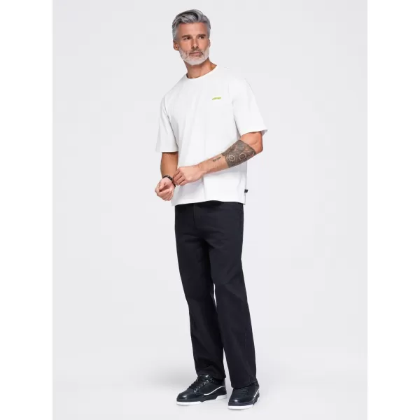  Pánske tričko OMBRE OM-TSPT-0284 OFF-WHITE 