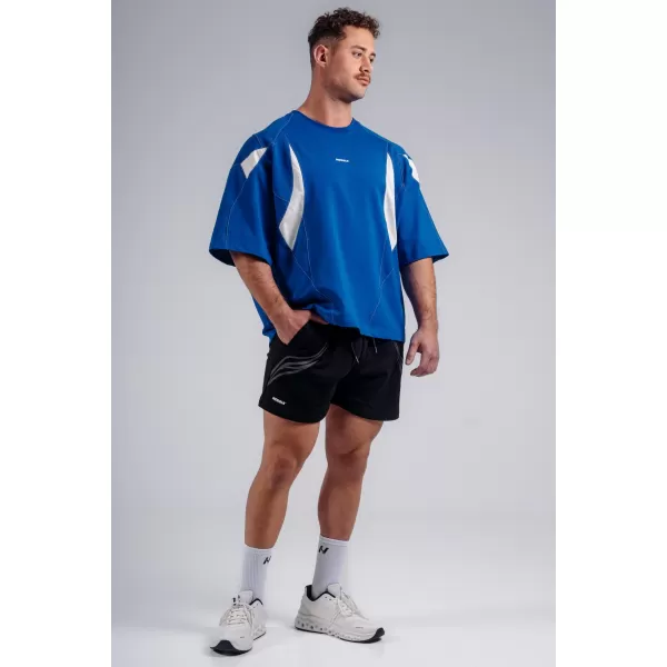  Oversized pump cover tričko NEBBIA PRIMAL 871 BLUE 