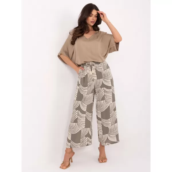  Dámske nohavice SUBLEVEL D73771M62237G KHAKI 