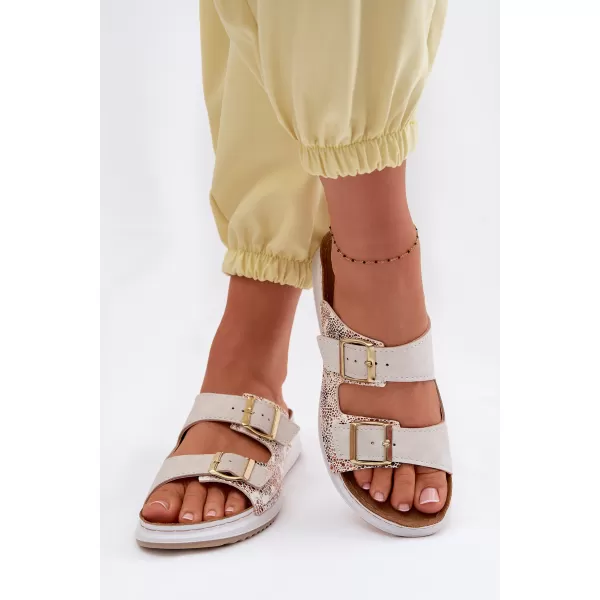  Dámske šľapky INBLU SD000001 BEIGE 