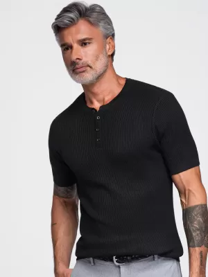 Pánske tričko OMBRE OM-TSCT-0304 BLACK