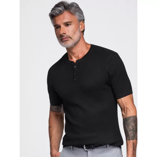  Pánske tričko OMBRE OM-TSCT-0304 BLACK 