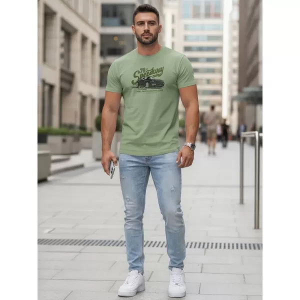 Pánske tričko DSTREET NX5089R SVETLO ZELENÁ 