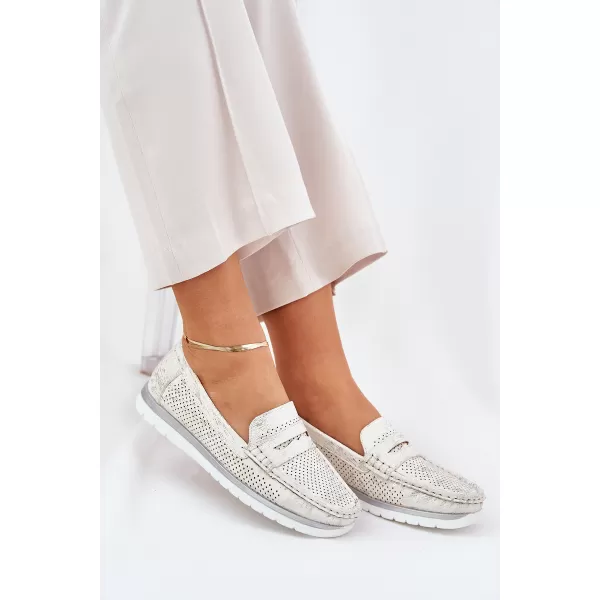  Dámske mokasíny EVENTO 25PB02-9039 SILVER 