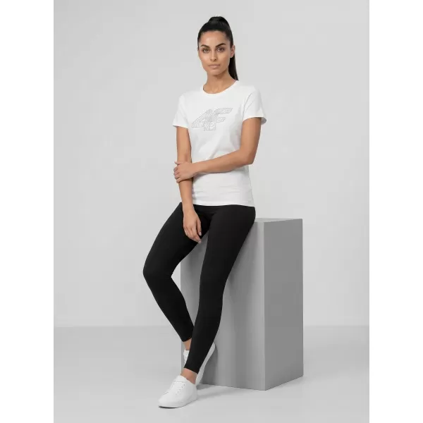  Dámske tričko 4F WMM00TTSHF3309 WHITE 