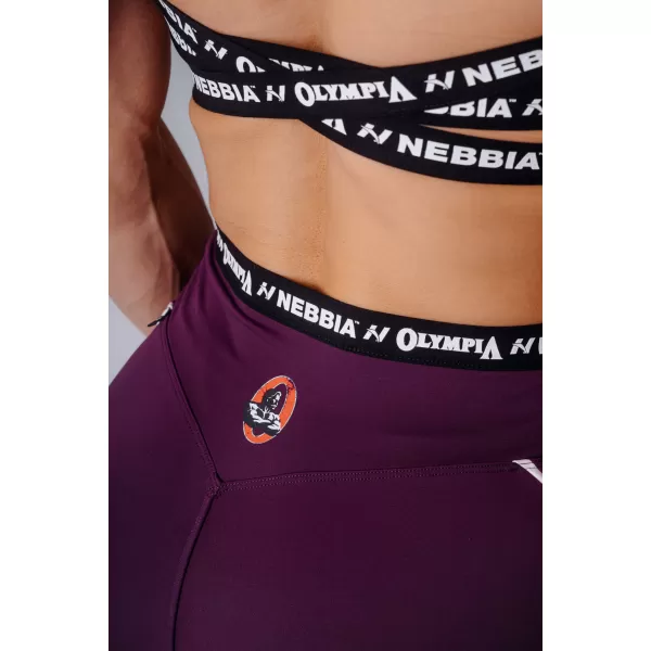  Dámske legíny NEBBIA OLYMPIA HIGH-WAIST 935 BORDO 