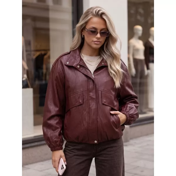  Dámska bunda DSTREET TY6069 BORDOVÁ 