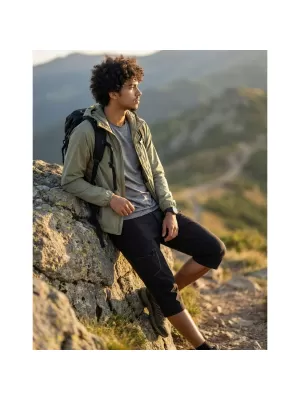Pánske capri nohavice ALPINE PRO WEDER 2 BLACK