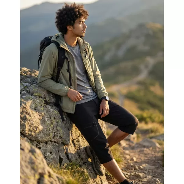  Pánske capri nohavice ALPINE PRO WEDER 2 BLACK 