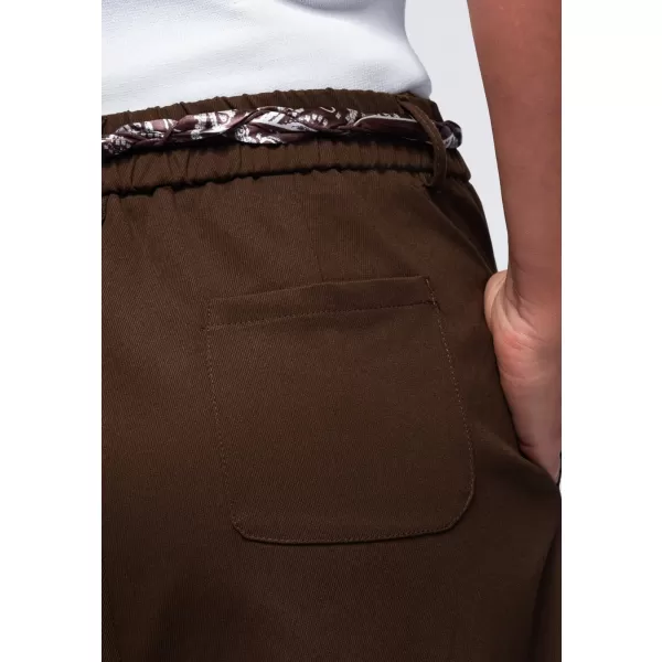  Dámske nohavice OMBRE OW-PA-E0020 BROWN 