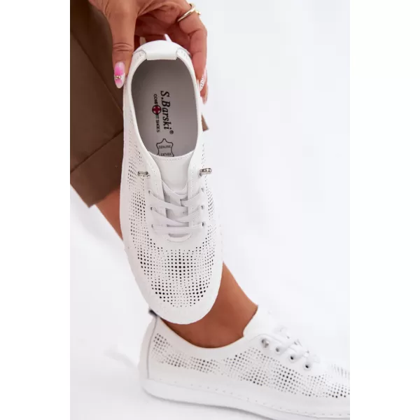  Dámske tenisky S.BARSKI LR61-7083 WHITE 