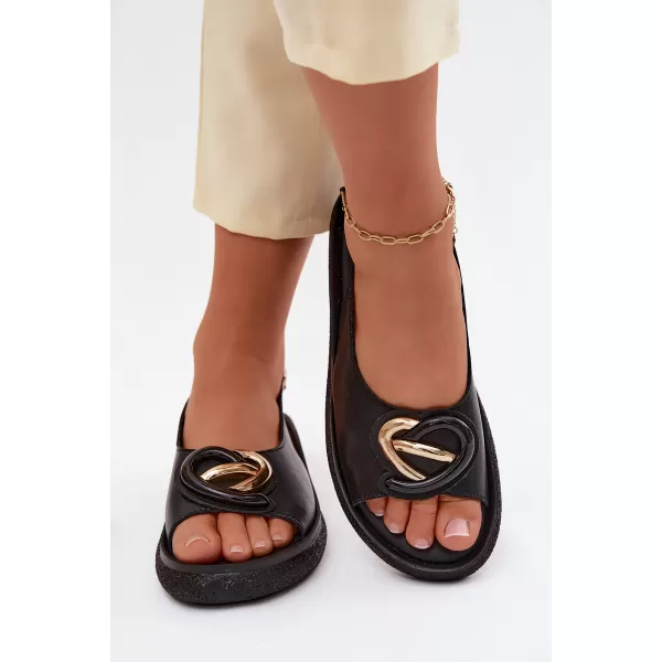  Dámske sandále S.BARSKI KV61-6047 BLACK 