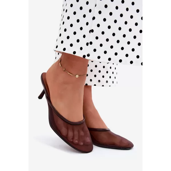  Dámske sandále BOTO LN-81 BROWN 