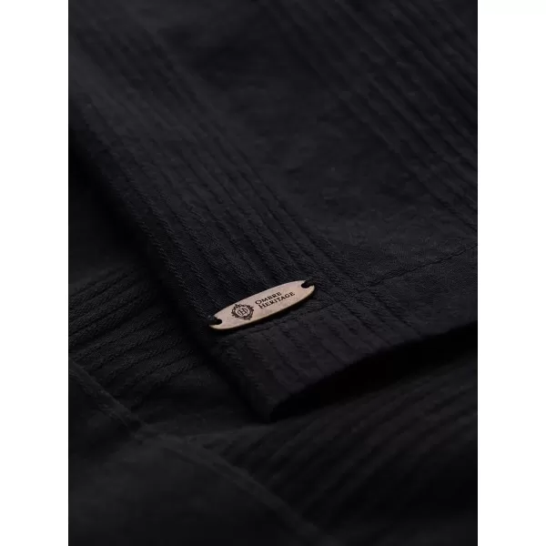  Pánska košeľa OMBRE OM-SHSS-0221 BLACK 