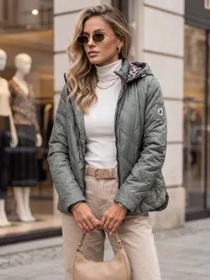 Dámska bunda DSTREET TY5775 ZELENÁ