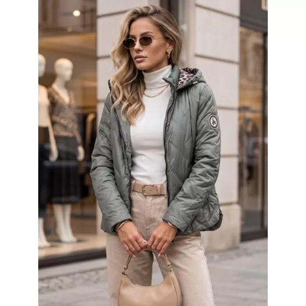  Dámska bunda DSTREET TY5775 ZELENÁ 