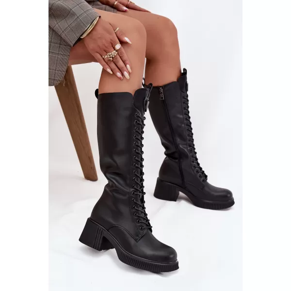  Dámske čižmy VINCEZA 66804 BLACK 