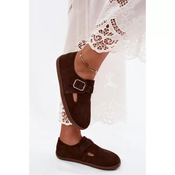  Dámske poltopánky BOTO JH578 BROWN 
