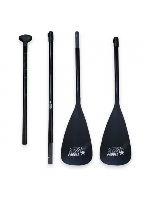 Pádlo STAR Fiberglass 4T Combo BLACK