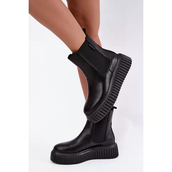  Dámske členkové topánky BIG STAR SHOES UU274334 BLACK 