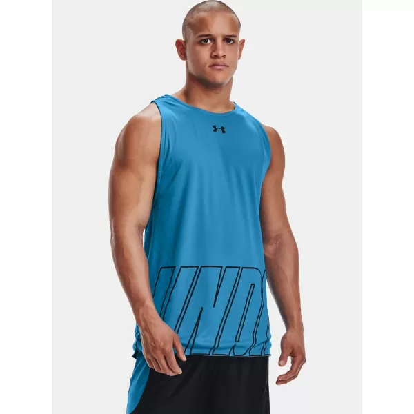  Pánske tielko UNDER ARMOUR UA BASELINE REVERSIBLE TANK 1361899-422 MODRÁ 