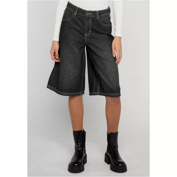  Dámske nohavice URBAN CLASSICS TB8192 BLACK WASHED 