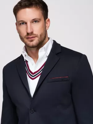 Pánske sako OMBRE M170 NAVY BLUE