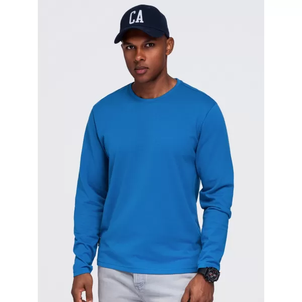  Pánske tričko OMBRE OM-LSBL-0142 BLUE 