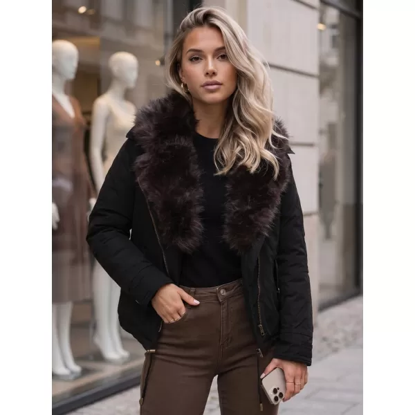  Dámska bunda DSTREET TY6072 ČIERNA 